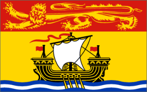 New Brunswick Flag (Canada) 4 X 6 Inch pack of 10