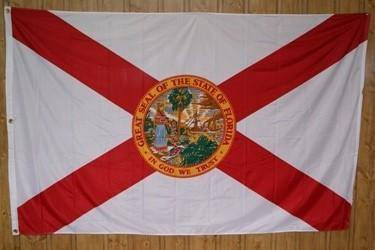 Florida Knitted Nylon 5 x 8 Flag