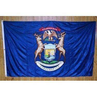 Michigan Flag - Knitted Nylon 3 x 5