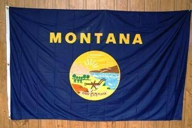 Montana Knitted nylon 5 x 8 Flag