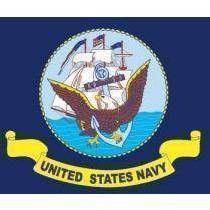 US Navy 3 x 5 Poly-Cotton With Pole Hem (Sleeve) - USA Made