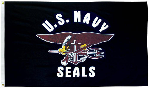 Navy Seals 3 x 5 E-Poly Flag