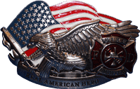 Fire Fighter Hero Belt Buckle