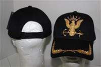 Navy Gold Emblem Eggs Cap
