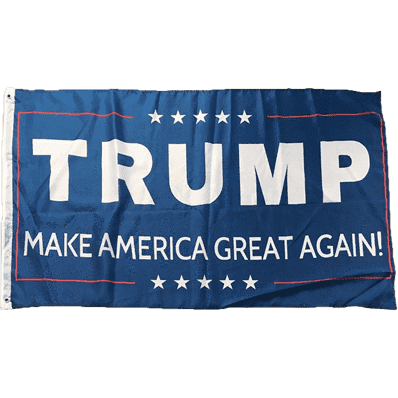 Trump Make America Great Again Flag Economical