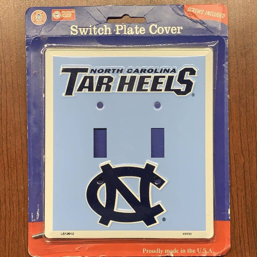 North Carolina Tar Heels Light Switch Plate Cover Double