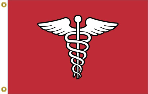 Surgeon Caduceus Healthcare - Outdoor Commercial - 3 x 5 Nylon Dyed (USA Made)