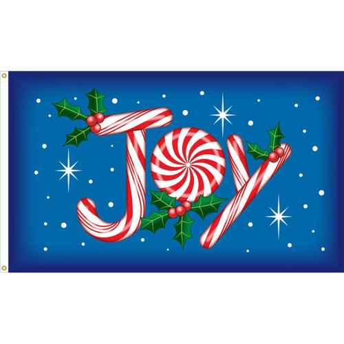 Holiday Joy Flag - Outdoor Commercial - 3x5 Nylon Printed Made in USA