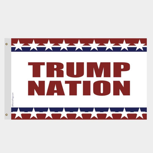 Trump Nation Flag Red White and Blue - Made in USA