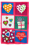Valentine's Day Collage Hearts Garden Flag