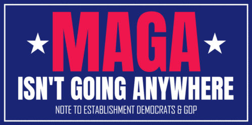 MAGA Isn't Going Anywhere Flag - Made in USA