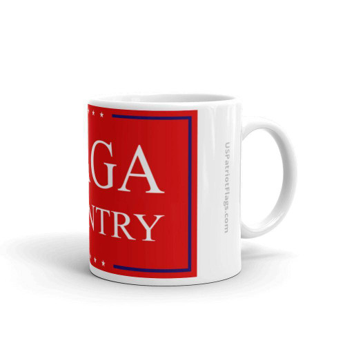 MAGA Country White glossy mug