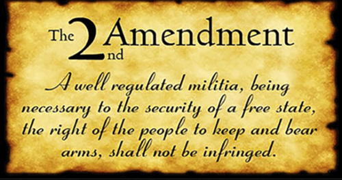 2'x3'' 2nd Amendment Parchment Double Sided Flag - Rough Tex