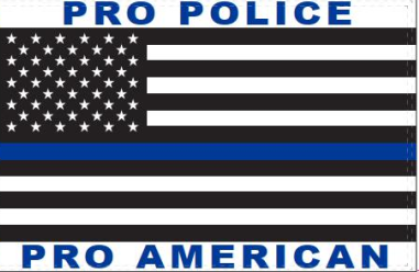 Pro Police Pro America USA Thin Blue Line Flag - Rough Tex
