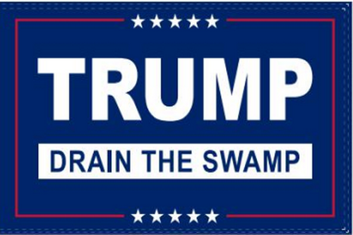 3'x5' Trump Drain The Swamp Flag - Rough Tex