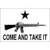 M4 Carbine Flag Come & Take It (White) 3x5 ft Economical