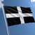 Cornwall Flag St Piran Flag 3x5 ft. Economical
