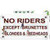 No Riders Except...  Decal
