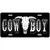 Cowboy with Longhorn Skull License Plate