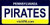 Pennsylvania State Background License Plate - Pirate