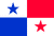 Panama Flag 12 X 18 inch on stick