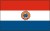 Paraguay Flag 12 x 18 inch on a stick