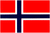 Norway Flag 12 X 18 inch on stick