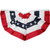USA Fan Flag 3x6 ft American Flag Bunting