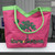 South Carolina Pink and Green Beach Bag