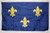 Fluer De Lis Blue Nylon Embroidered Flag 3 x 5 ft.