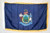 Maine Nylon Printed Flag 3 x 5 ft. with Fringes