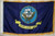Navy Nylon Printed Flag 3 x 5 ft. with Fringes