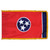 Tennessee Nylon Printed Flag 3 x 5 ft. with Fringes