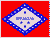 Arkansas State Flag 4x6 inch on stick