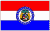 State of Missouri Flag 12 x 18 inch on Stick