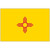 State of New Mexico Flag 4 X 6 inch on stick