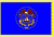State of Utah Flag 4 X 6 inch on stick