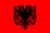 Albania Flag 4x6 inch on stick