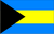 Bahamas Flag 12 x 18 inch on Stick