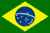 Brazil Flag 12 x 18 inch on Stick