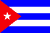 Cuba Flag 12 x 18 inch on Stick
