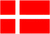 Denmark Flag 4 X 6 inch on stick