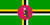 Dominica Flag 12 x 18 inch on Stick