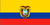 Ecuador Flag 12 x 18 inch on Stick
