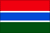 Gambia Flag 4 X 6 inch on stick