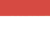 Indonesia Flag 4 X 6 inch on stick