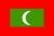 Maldives Flag 4 X 6 inch on stick