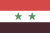 Syria Flag 4 X 6 inch on stick