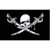 Pirate Flag, Brethren Of the Coast Jolly Roger Flag 4 X 6 inch on stick