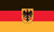German w/Eagle Flag 12 x 18 inch on Stick